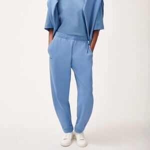 Pangaia Heavyweight recycled cotton track pants (S) in Polar Blue